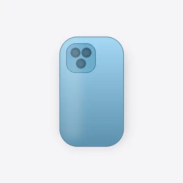 FUNDA SILICONA IPH 15 PRO CELESTE