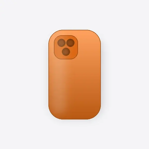 FUNDA SILICONA IPH 17 NARANJA