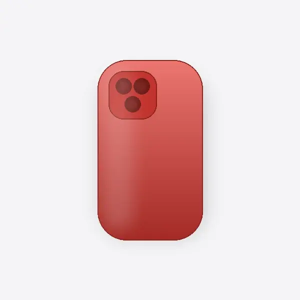 FUNDA SILICONA IPH 13 PRO ROJA
