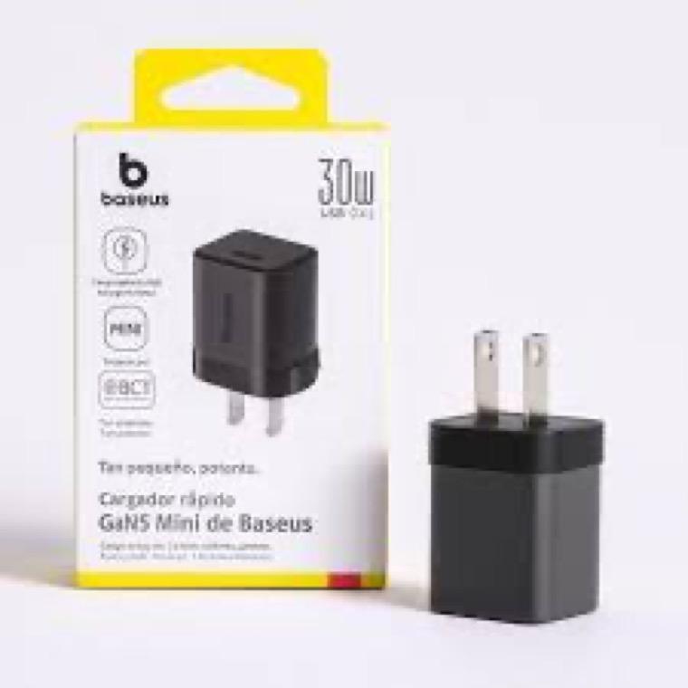 CARGADOR BASEUS BLANCO 30W