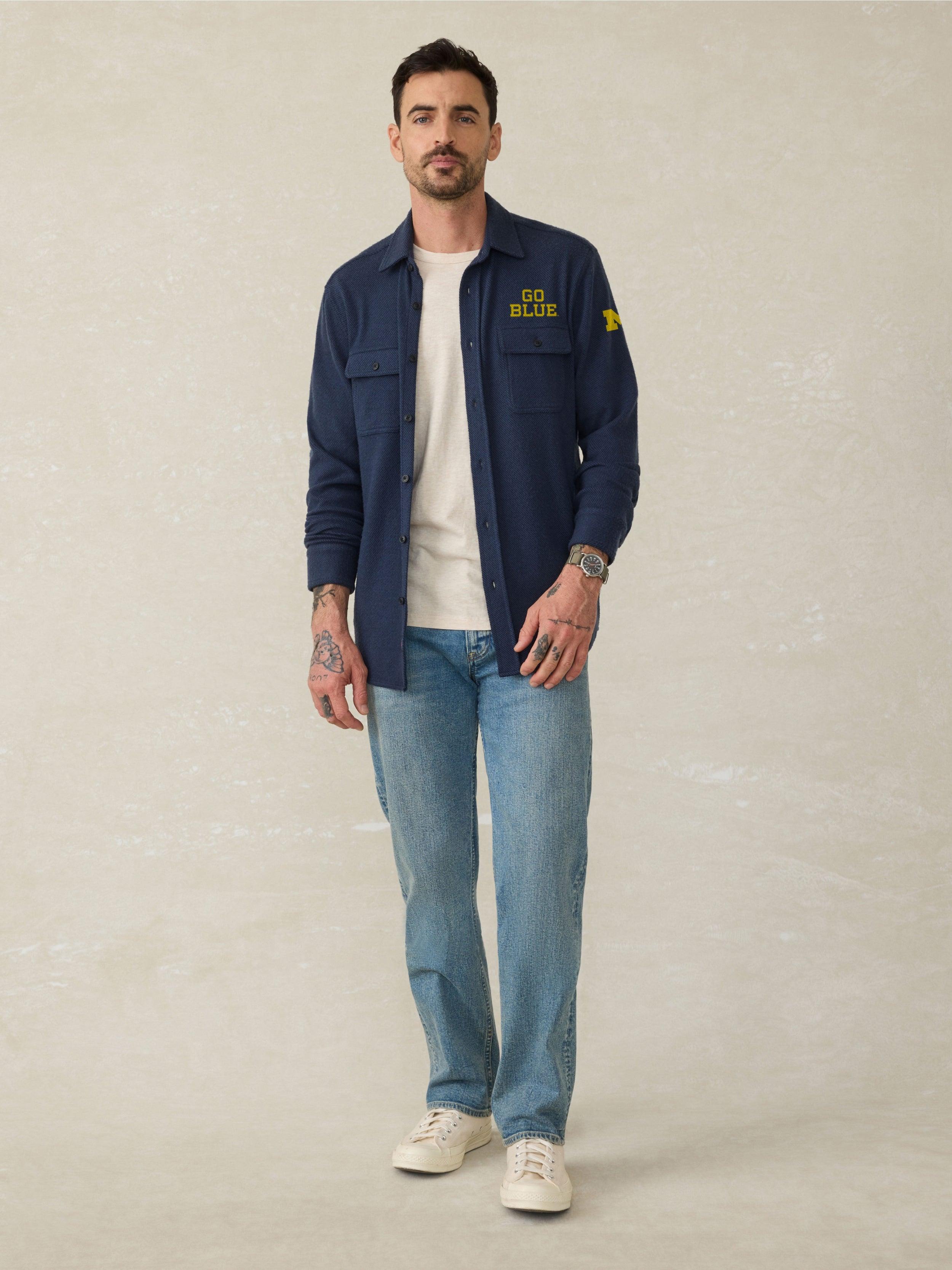 Faherty University of Michigan Legend™ Sweater Shirt