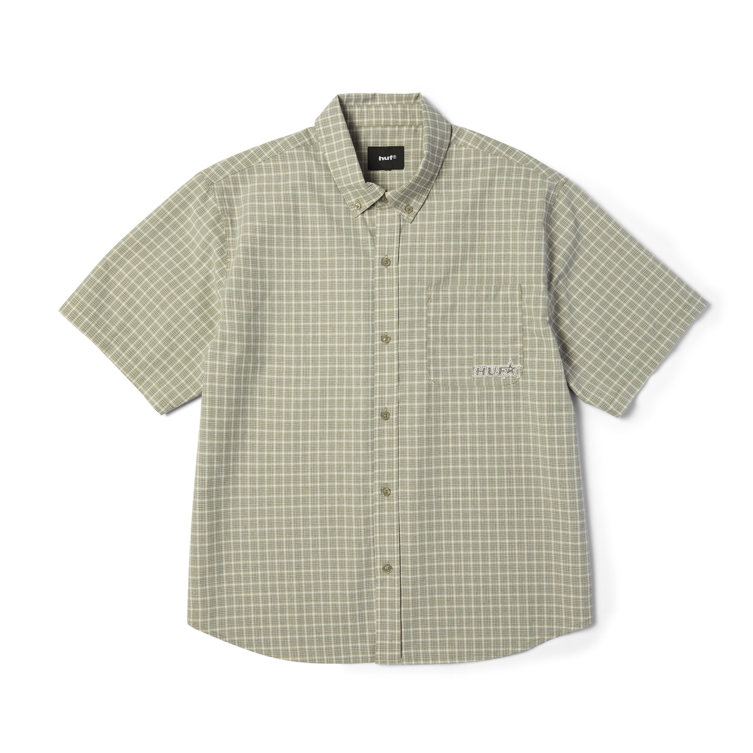 HUF Galaxy Plaid Woven Top