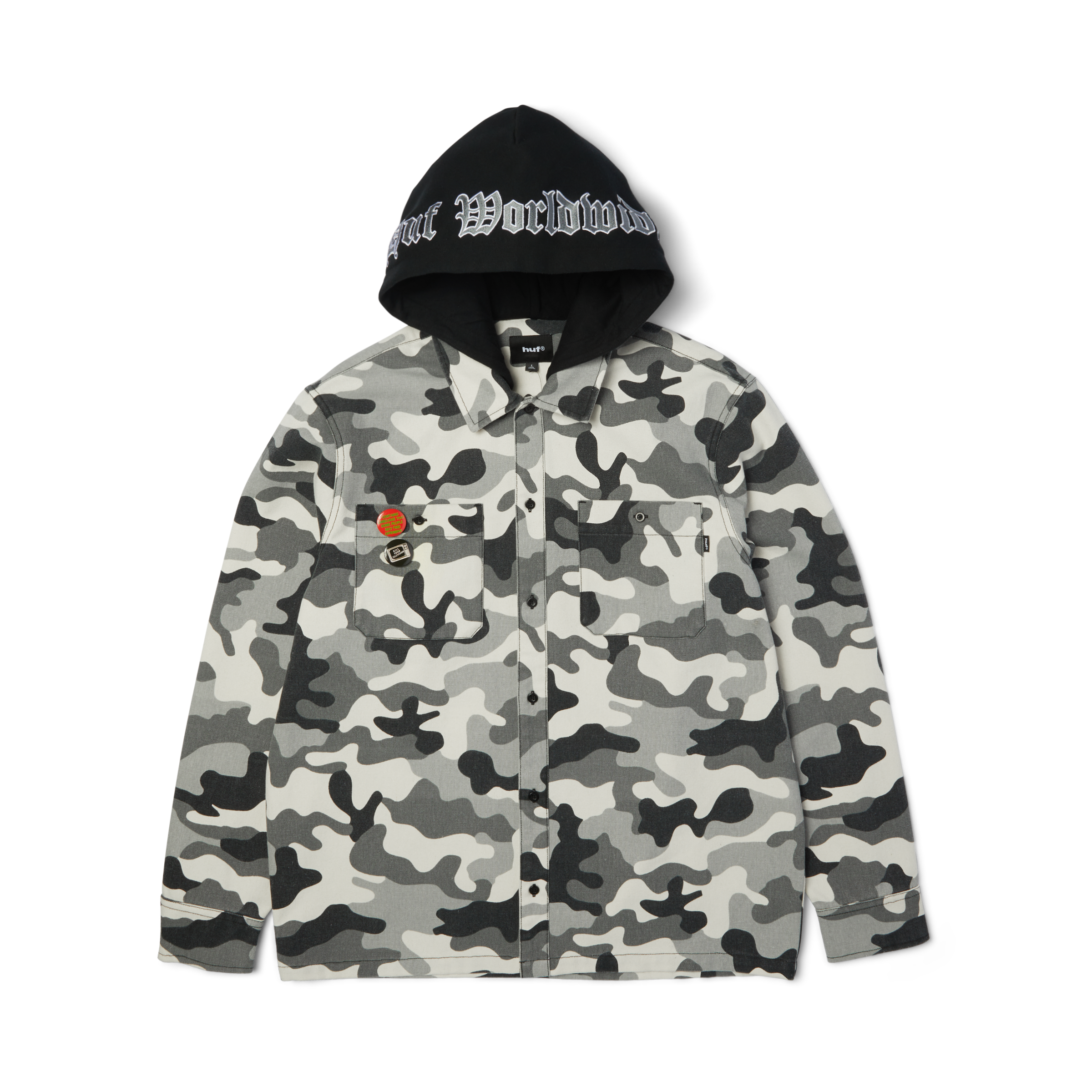 HUF Olympia Camo Hooded Overshirt