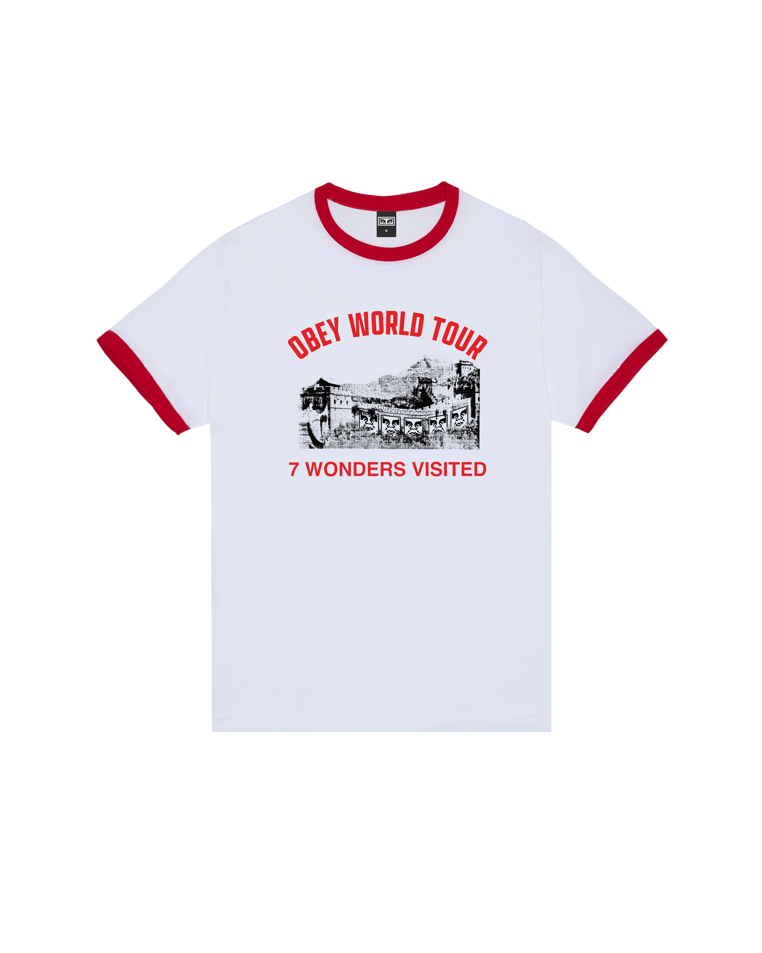 Obey 7 Wonders Visited Ringer T-Shirt