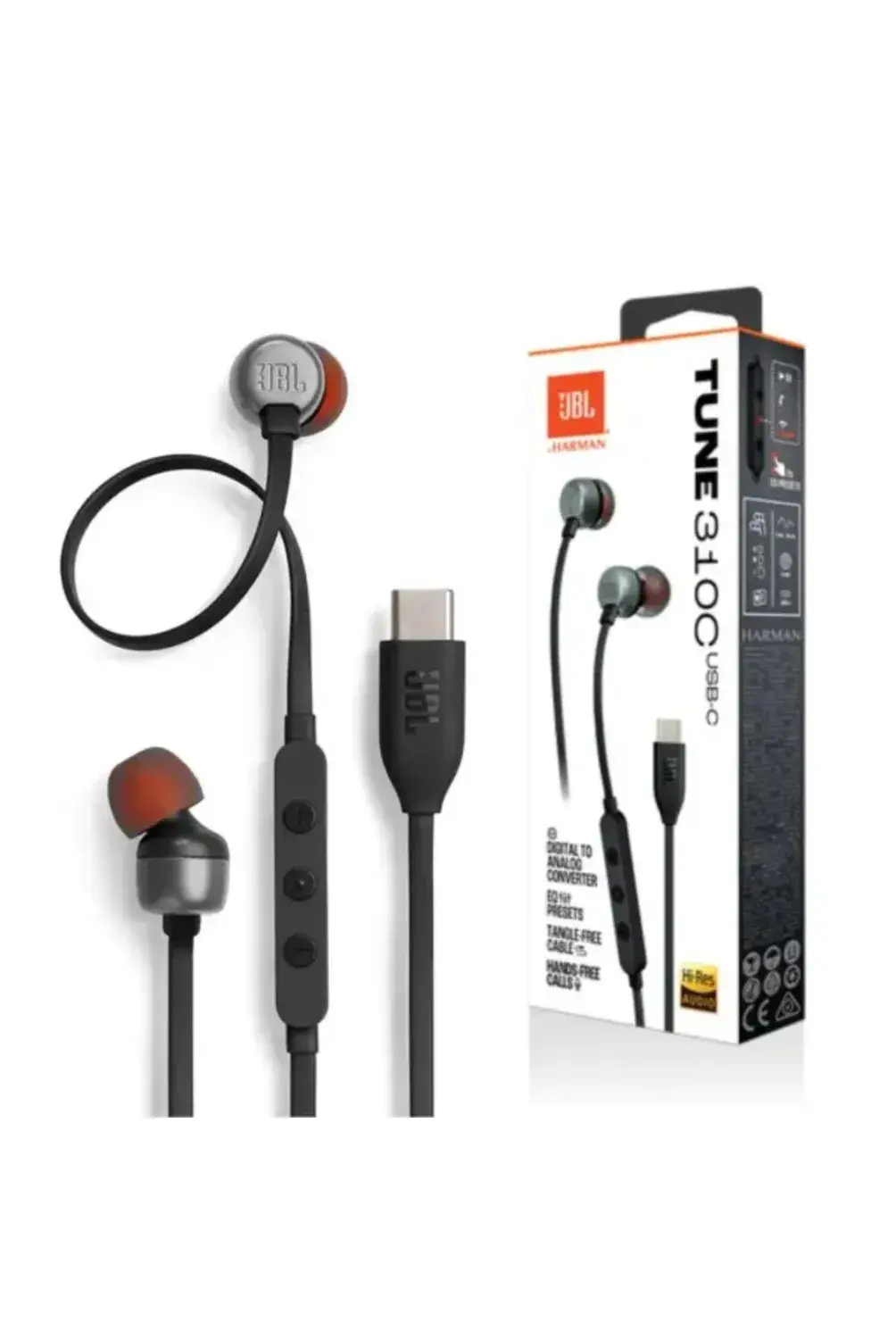 AURICULAR JBL TUNE 310C USB-C BLANCO