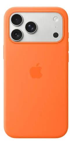 FUNDA SILICONA IPH 17 PRO NARANJA