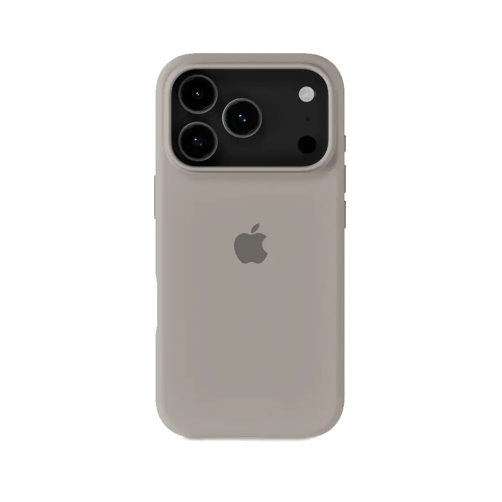 FUNDA SILICONA IPH 17 PRO GRIS OSCURO