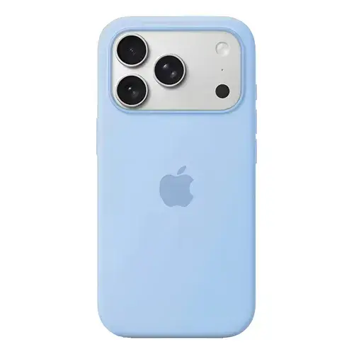 FUNDA SILICONA IPH 17 PRO CELESTE
