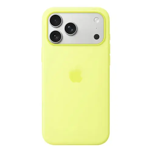 FUNDA SILICONA IPH 17 PRO AMARILLO