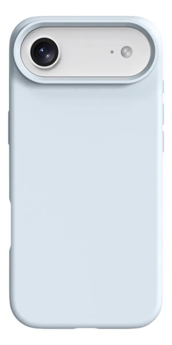 FUNDA SILICONA IPH 17 AIR CELESTE