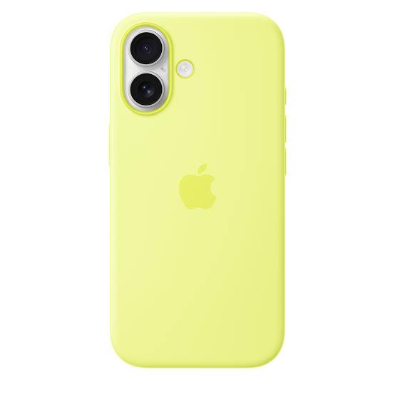 FUNDA SILICONA IPH 17 AMARILLO