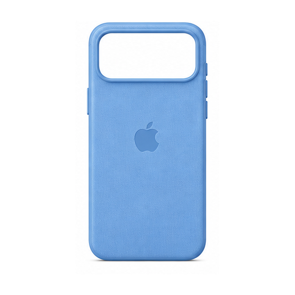 FUNDA SILICONA 17 PRO MAX CELESTE