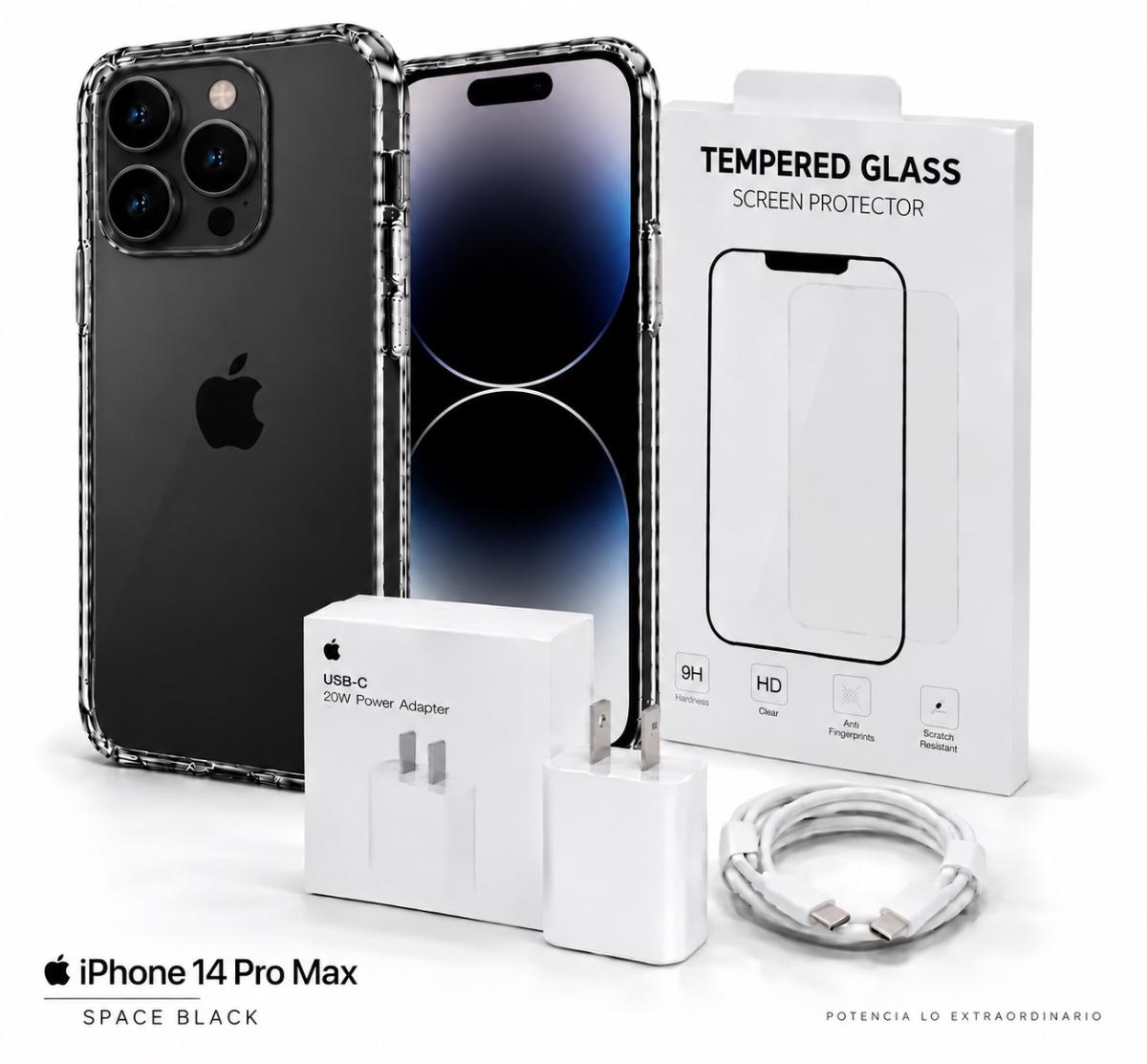 IPHONE 14 PRO MAX 128GB 100% SPACE BLACK-